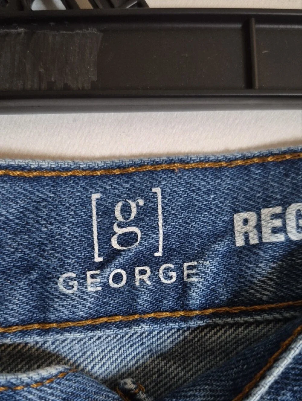 George Men's Straight Jeans in Blue Denim